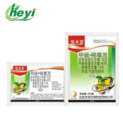 China Thiophanate Methyl40% Hymexazol 16% wp Landbouwfungicide Te koop