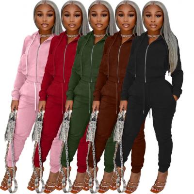 China Autumn Winter Breathable Match Set Woman 2 Two Piece Shorts Set Hooded Jogging Jogger Clothing Sweatsuit for sale