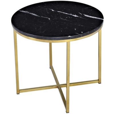 China Marble Stone Table Top - Kmart Modern Nero Margiua Black and White Marble Side Table for sale