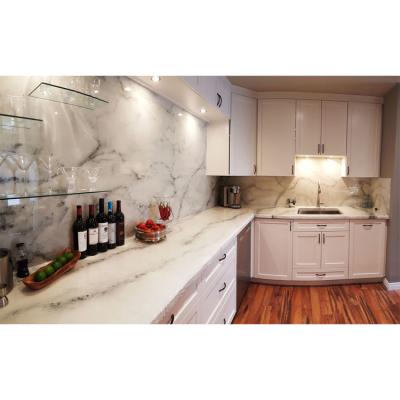 China Modern Precut Modern Natural Gray Veins Marble Slab Wall Tile Kitchen Stoneware Mug Marmor Countertops Countertops for sale