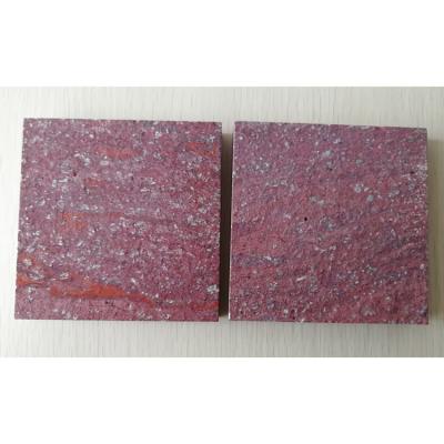 China Traditional Imperial Red Natural Ruby Porphyry Stone Granite Slip Resistant Outdoor Paver Brushed Porcelain Red Granite Outdoor Flamed Cobblestone for sale