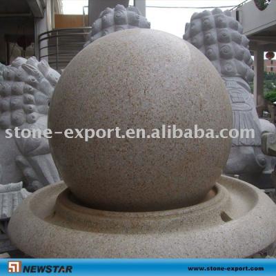 China G682 Granite Water Fountains Stone Ball WTFN01 for sale