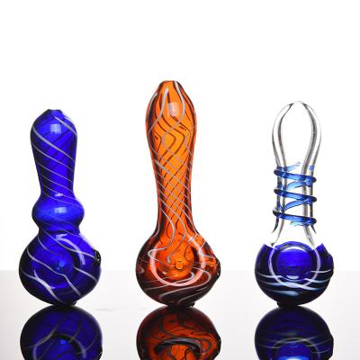 China China Factory Supply New More Specifications Spoon Weed Pipes Orange Glass Bubbler Accept Custom Made for sale