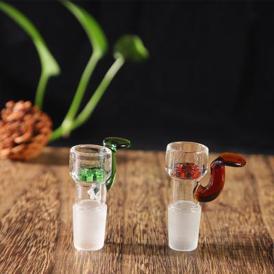 China China New Arrival Snowflake Filter High Borosilicate Herb Clear Glass Bowl 14mm With Handle Factory Support Customization for sale