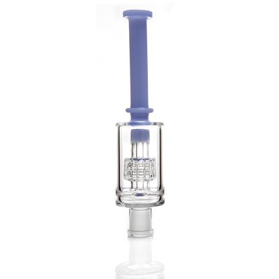 China China Factory Wholesale Multi Sizes High Borosilicate Honey Straw Blue Glass Nectar Nectar Collector Accept Custom Product Styles And Colors for sale