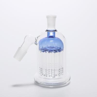 China Eco-Friendly Recyclable Factory For Sale Custom Blue High Borosilicate Glass Ash Catcher For Hookahs 45 Degree High Quality 14mm for sale