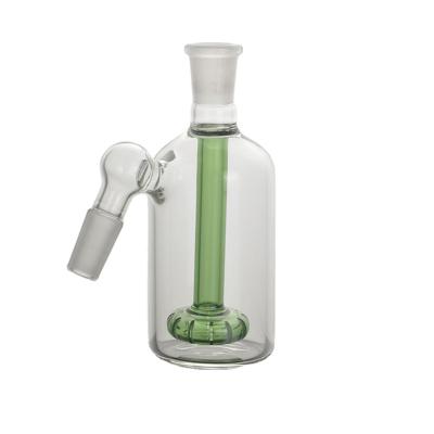 China Wholesale High Quality Handmade Green Design Pendulum Hookah Ash Glass Receiver Filter Glass, High Borosilicate Glass Hookah Accessories for sale