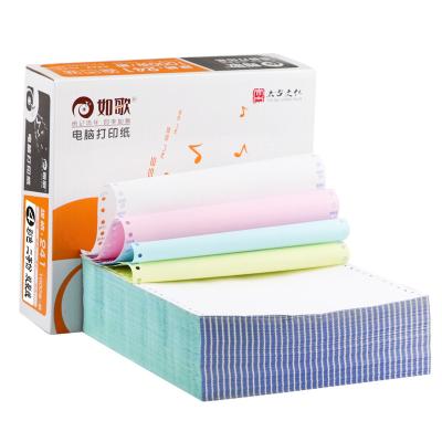 China Continuous 4 Ply Computer Copy Paper Perforated for Dot Matrix Printers 9.5