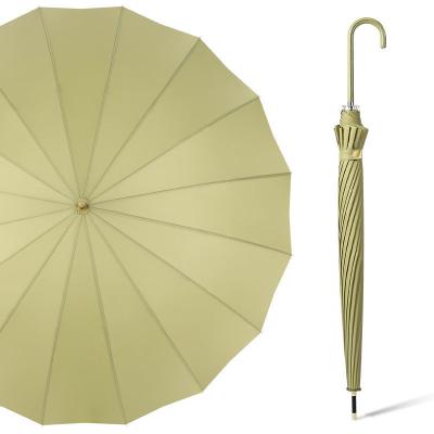 China Cute Umbrella Windproof UV Protection Golf Handle Outlook J Stick Classic Wedding Umbrellas for sale