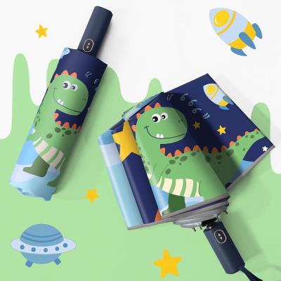 China Modern In New Cute Cartoon Dinosaur Umbrella Rain Prince Pattern Umbrella Rain Cartoon Fast Shipping With Night Safety Re for sale