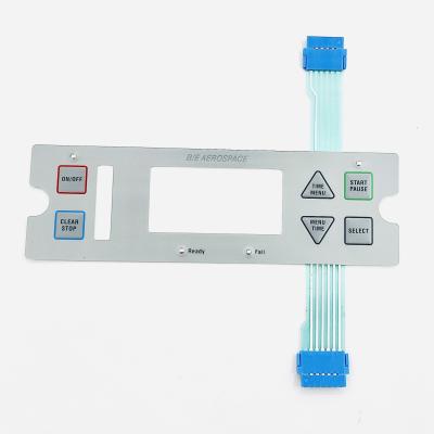 China Customized PET Membrane Switch For Industrial Equipment Screen Printed Upper And Lower Circuits for sale