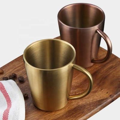 China Restaurant Safe Household Food Grade Drinkware Water Beer Tumbler Milk Coffee Cups Stainless Steel Camping Mug for sale