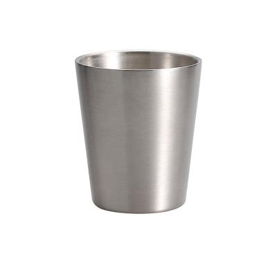 China Korea Style Restaurant Water Cup Beer Cup Double Layer Cavity Tea Mug Modern Stainless Steel Insulated Tumbler for sale