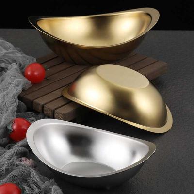 China Sustainable High Quality Korean Tableware 304 Stainless Steel Salad Dessert Snacks Cooking Mixing Bowl for sale