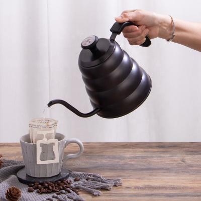 China Commercially Viable Coffee Fine Mouth Brewing Stainless Steel Hand Brewing Ear Brewing Milk Tea Cloud Hanging Pot for sale