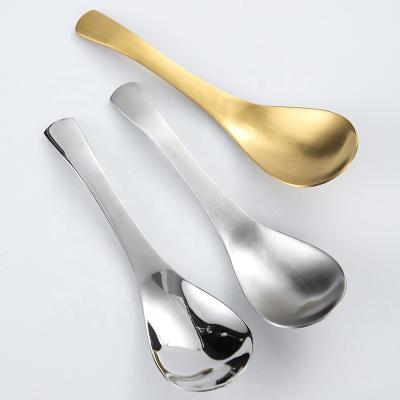 China Hot Selling Korean Metal Soup Spoon Viable for Household or Restaurant for sale