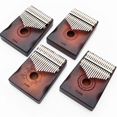 China Hot Sale Mahogany Music Thumb Piano Kalimba 17 Keys For Sale Mahogany Kalimba Kalimba Musical Instrument for sale