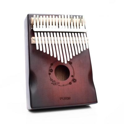 China Mahogany factory wholesale piano 17 keys kalimba finger piano portable musical instruments for sale