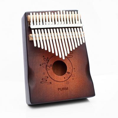 China Mahogany factory wholesale piano 17 keys kalimba finger piano portable musical instruments for sale