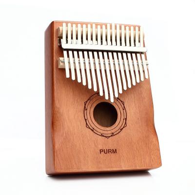 China Mahogany factory wholesale piano 17 keys kalimba finger piano portable musical instruments for sale