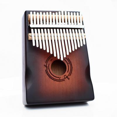 China Mahogany factory wholesale piano 17 keys kalimba finger piano portable musical instruments for sale