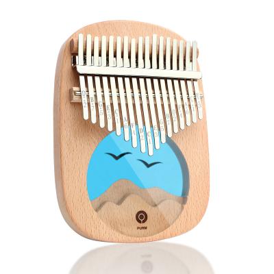 China Wholesale Piano 17 Keys Beech Inch Kalimba Kalimba Mbira Musical Instrument Musical Toy Music Box for sale