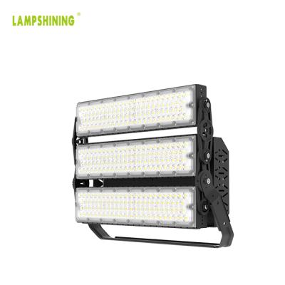 China Outdoor Lighting Super Bright Black Aluminum Housing 10 20 40 Anti-Glare 60 Degree Angle Baem 600W LED Sports Light 105000lm For Outdoor Area for sale