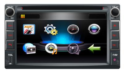 China Bluetooth USB SD FM FM Car Multimedia Navigation System With  Steering wheel control for sale