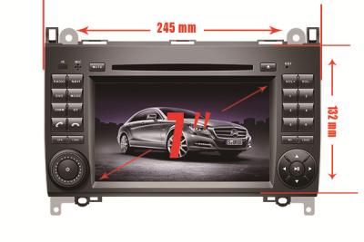 China Mercedez Benz A B Class Android Car Gps Navigation , 7 inch 1080P Multi Media DVD Player for sale