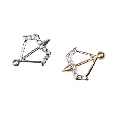 China Pistol ear studs European and American border archery hot-selling earrings for sale