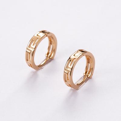 China Niche Korean Style Design Personality Fashion Vintage Style Amber Earrings for sale