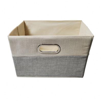 China Sustainable New Product Eco-Friendly Home Decorative Non-Woven Handmade  Storage Basket for sale