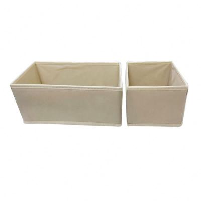 China Sustainable Eco-Friendly Fashion Foldable Square Canvas Storage Basket Bins Box For Kids Fabric Toy Laundry Basket for sale