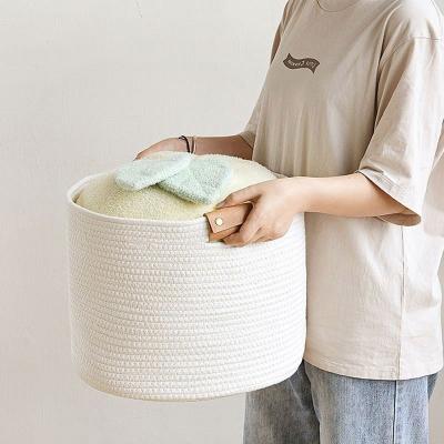 China Sustainable Cotton Portable Storage Baby Changing Basket Diaper Caddy Organizer Baby Gift Baskets Storage Baskets Wholesale for sale