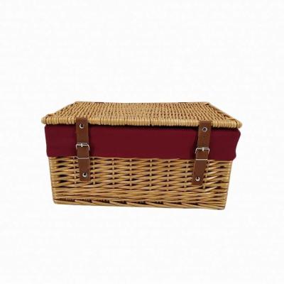 China Sustainable 100%Handamde Wicker Hamper Basket Gift Hamper Luxurious Christmas Hamper for sale