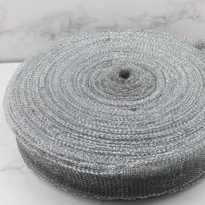 China Durable Galvanized Mesh Scourer Kitchen Gi Cleaning Material In Roll Material for sale