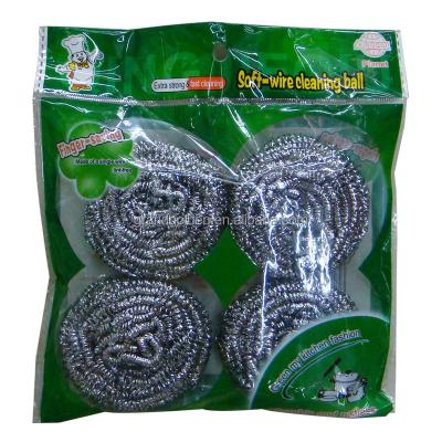 China 4pcs Viable 15g Mesh Metal Pot Scourer for sale