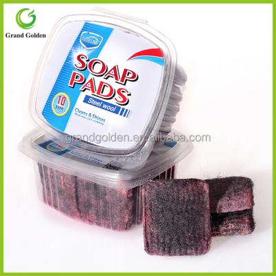 China Sustainable Cheap Price Steel Wool Soap Filled Pad for sale