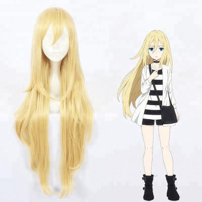 China Wholesale 100cm Long Curly Wig Kinky Curly Blonde Angels Of Death Cosplay Ray Synthetic Anime Cosplay Wigs for sale