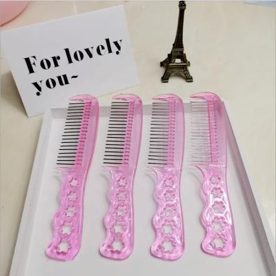 China Wig Combs Wholesale Professional Wig Combs Custom Logo Salon Plastic Steel Needle Brush For Hair Wigs for sale