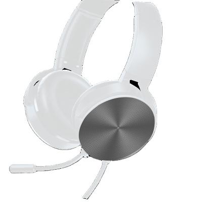 China Excellent Headband Sound Quality Gaming Headset White With Dedicated Microphone And Volume Control For Wired Gaming Only for sale