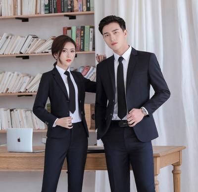 China New fashion size breathable ladies suits single blazer temperament professional women's two-piece suits for sale