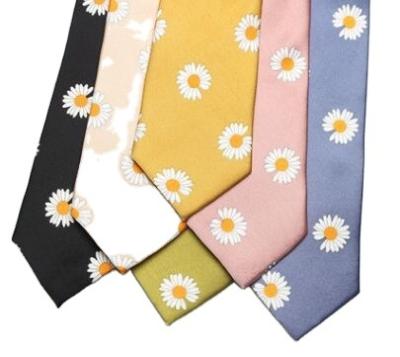 China 2020 New Normal Floral Wedding Casual Men's Classic Ties Suits Flower Print Neck Ties for sale