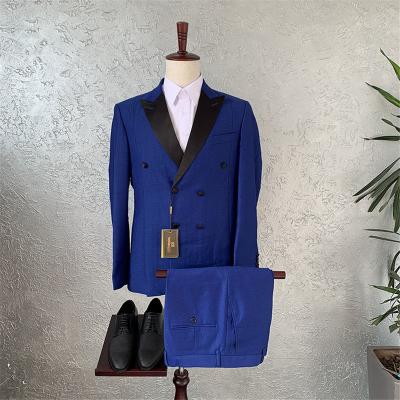 China Latest Anti-wrinkle Design Groom Wedding Pictures Men's Coat Pant Designs Wedding Suit for sale