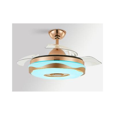 China Modern Classic 2021 Modern Chinese High Quality Fashion Retro LED Acrylic Ceiling Fan Light for sale