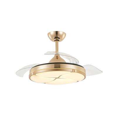 China Modern direct factory sell luxury wireless ceiling fan lights for kitchen and living room for sale