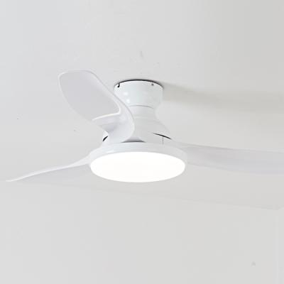 China 3 Speed ​​Nordic Hot Sales 42 Inch 24W Quality Fashion Fan Style Remote Control Ceiling Fan ABS 3 Blades Dimmable Led Wall Control for sale