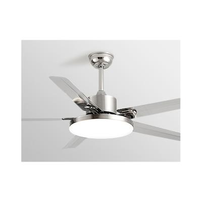 China Good quality low price modern stainless steel modern remote ceiling fan with lights for sale