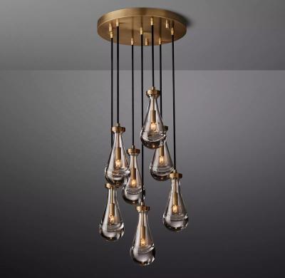 China Modern Modern Ceiling Lighting Rain Round Chandelier 18