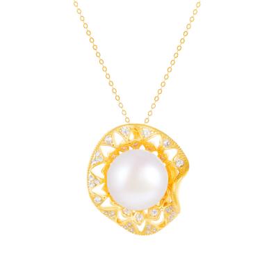 China Supplier Jewelry 18K Gold Professional Natural Freshwater Pearl BOHEMIA Factory Price Manufacturer Pendant Necklace for sale